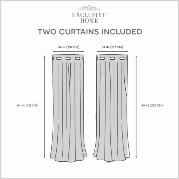 Curtains & Drapes-Kirkland's Home Dove Gray Floral 2-Pc. Curtain Panel Set, 84 In. Gray/White