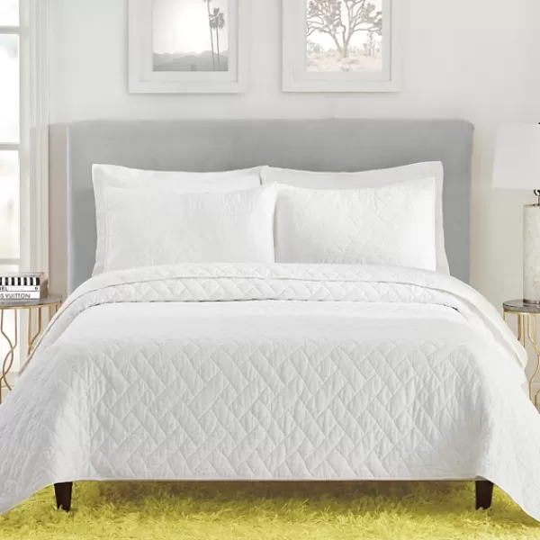 Bedspreads & Coverlets-Kirkland's Home Dream Weaver 2-Pc. Twin Coverlet Set White