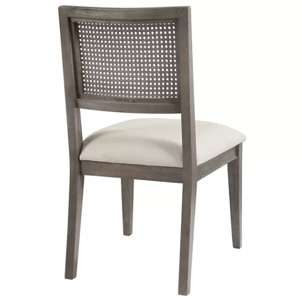 Dining Chairs-Kirkland's Home Dusty Gray Cane Back 2-Pc. Dining Chair Set White