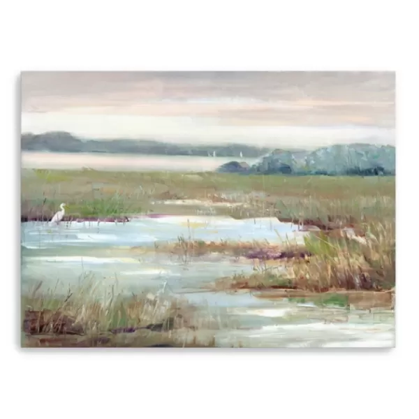 Canvas Art-Kirkland's Home Early Morning Magic Giclee Canvas Print, 48X36 In. Green/Tan