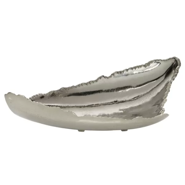 Decorative Trays-Kirkland's Home Earthy Abstract Cracked Decorative Tray Silver