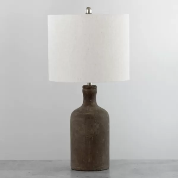 Table Lamps-Kirkland's Home Easton Brown Bottle Table Lamp Ivory