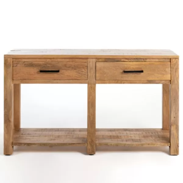 Console Tables-Kirkland's Home Easton Mango Wood Console Table Brown