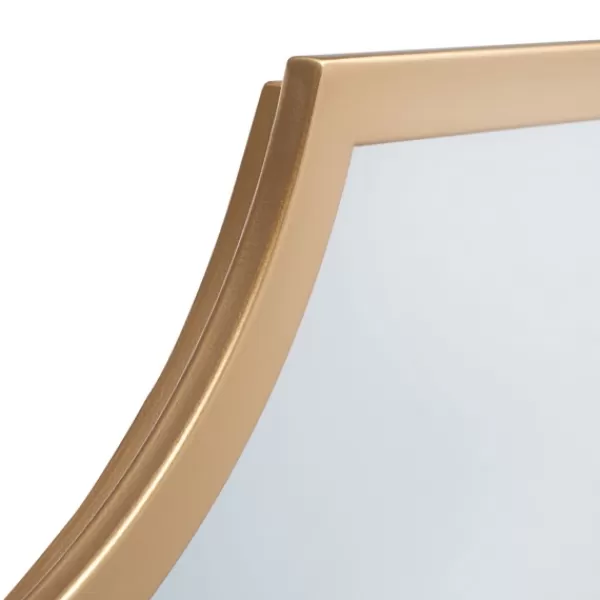 Decorative Mirrors-Kirkland's Home Elenin Gold Scalloped Wall Mirror