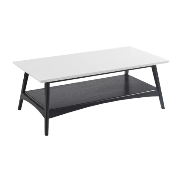 Coffee Tables-Kirkland's Home Ellis Black And White Wood Coffee Table Black/White