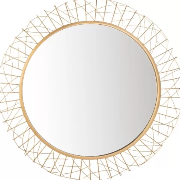 Decorative Mirrors-Kirkland's Home Elsie Gold Abstract Wall Mirror