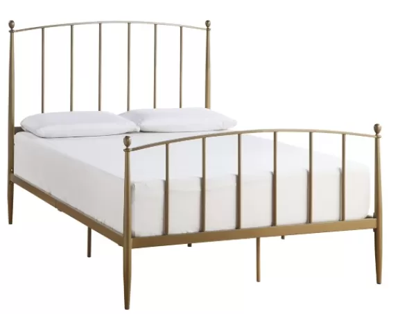 Beds & Headboards-Kirkland's Home En Sun Modern Arch Full Bed Frame Gold