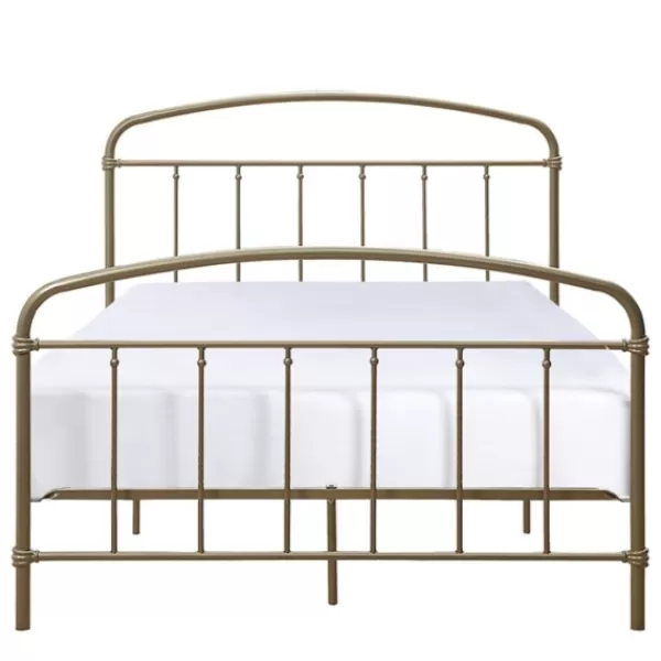 Beds & Headboards-Kirkland's Home En Sun Vintage Arch Full Bed Frame Gold