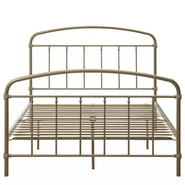 Beds & Headboards-Kirkland's Home En Sun Vintage Arch Full Bed Frame Gold