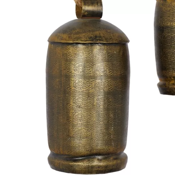 Decorative Accents-Kirkland's Home Engraved Hanging Decorative Bells, Set Of 3 Gold