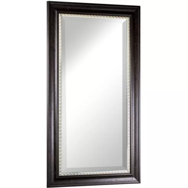 Full Length & Floor Mirrors-Kirkland's Home Espresso Framed Leaner Mirror