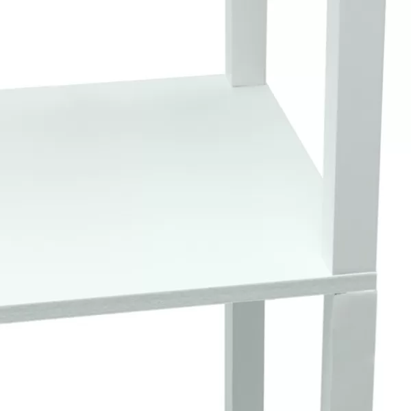 Floor Lamps-Kirkland's Home Etagere Shelf Charging Floor Lamp White