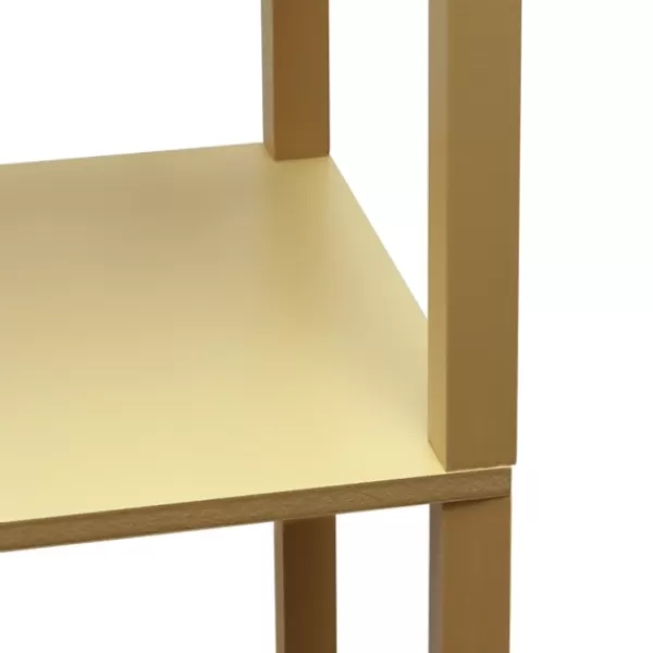Floor Lamps-Kirkland's Home Etagere Shelf Charging Floor Lamp Tan