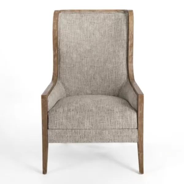 Accent Chairs-Kirkland's Home Ethan Upholstered Armchair Gray