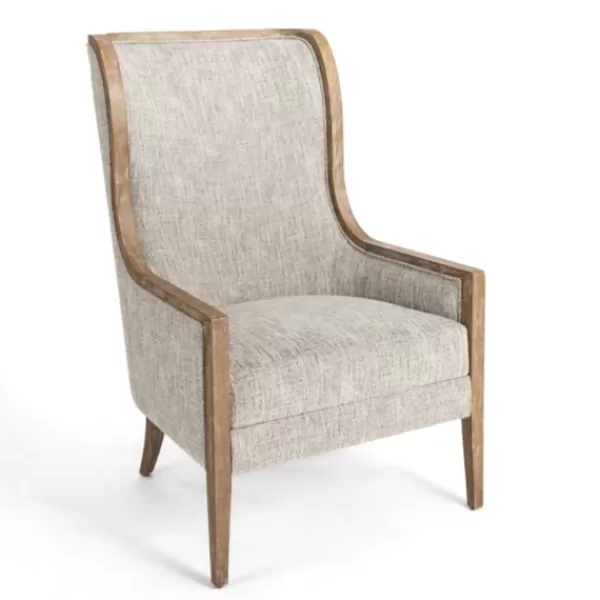 Accent Chairs-Kirkland's Home Ethan Upholstered Armchair Gray
