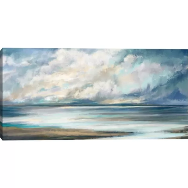 Canvas Art-Kirkland's Home Ethereal Skies Canvas Art Print, 48X24 In. White/Blue