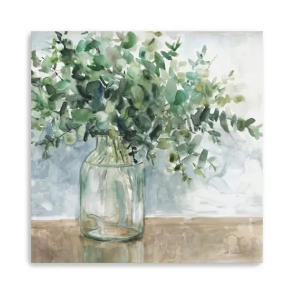 Canvas Art-Kirkland's Home Eucalyptus Bouquet Giclee Canvas Print, 40X40 In. Green/Multi