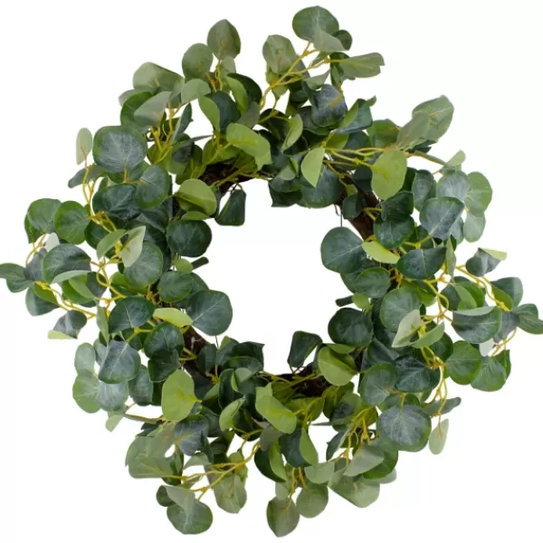 Wreaths-Kirkland's Home Eucalyptus Vines Wreath Green