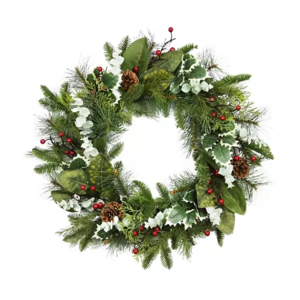 Wreaths-Kirkland's Home Ever S And Eucalyptus Berry Wreath Green