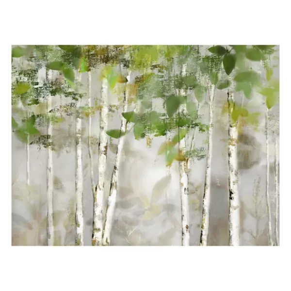 Canvas Art-Kirkland's Home Evergreen Forest Giclee Canvas Art Print Green/Tan