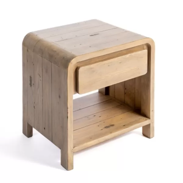 Accent & End Tables-Kirkland's Home Everson Wood Side Table Tan