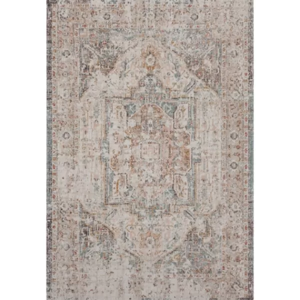 Outdoor Rugs-Kirkland's Home Faded Turkish Indoor/Outdoor Area Rug, 5X7 Ivory