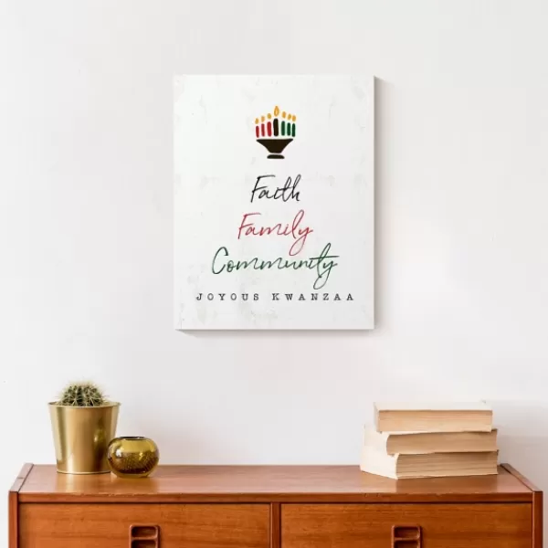 Wall Plaques-Kirkland's Home Faith Family Kwanzaa Wall Plaque