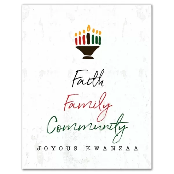 Wall Plaques-Kirkland's Home Faith Family Kwanzaa Wall Plaque