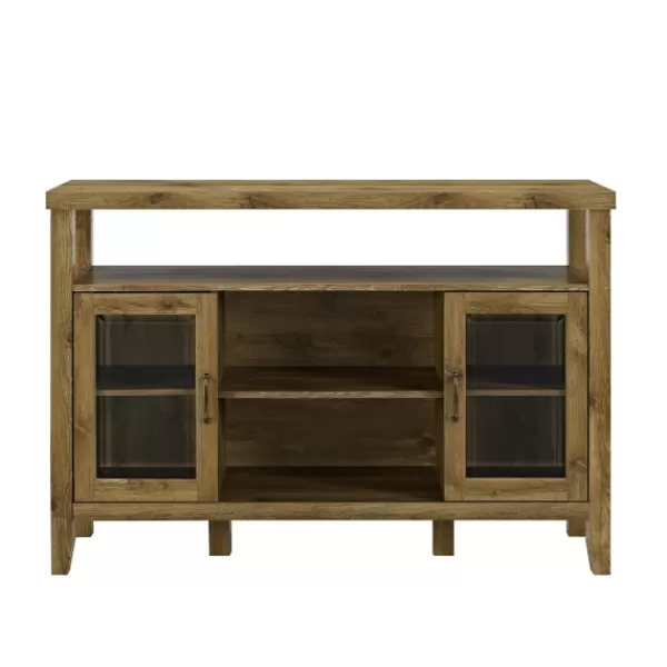 Tv Stands & Media Consoles-Kirkland's Home Farmhouse Highboy Natural Tv Stand Brown