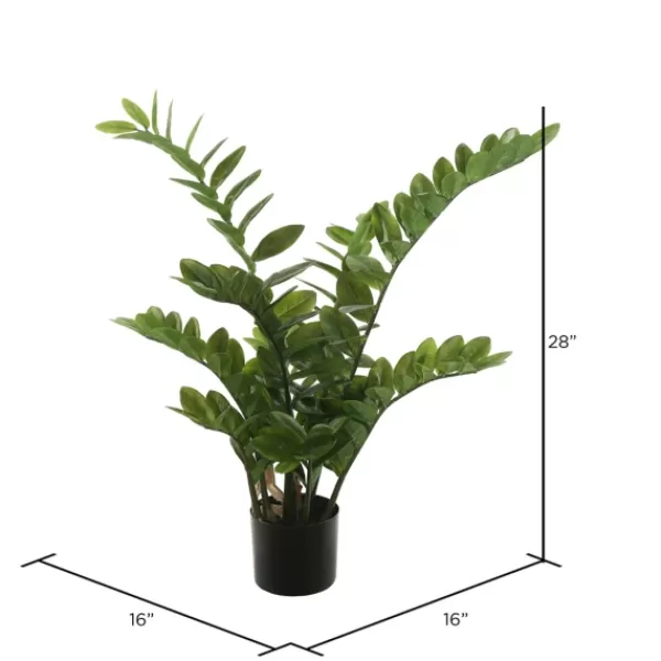 Trees & Topiaries-Kirkland's Home Faux Zamifolia Bush Potted Plant