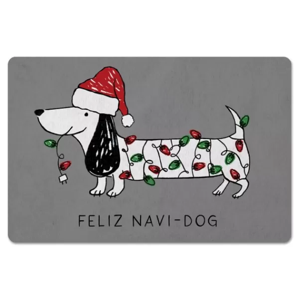 Kitchen & Floor Mats-Kirkland's Home Feliz Navidog Christmas Kitchen Mat Multi