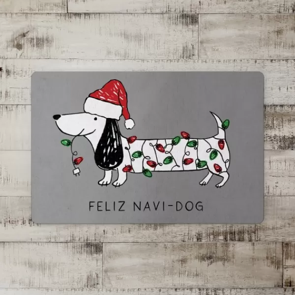 Kitchen & Floor Mats-Kirkland's Home Feliz Navidog Christmas Kitchen Mat Multi