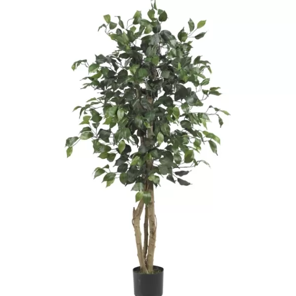 Trees & Topiaries-Kirkland's Home Ficus Silk Tree, 4 Ft.