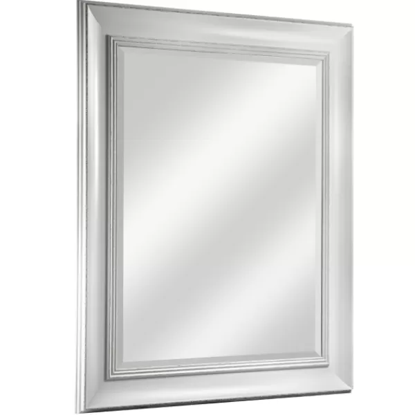 Decorative Mirrors-Kirkland's Home Finn Distressed Wall Mirror White