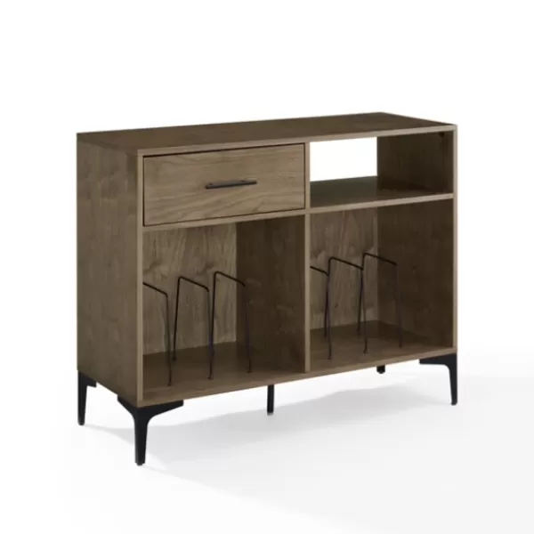 Tv Stands & Media Consoles-Kirkland's Home Finn Record Storage Media Cabinet Brown