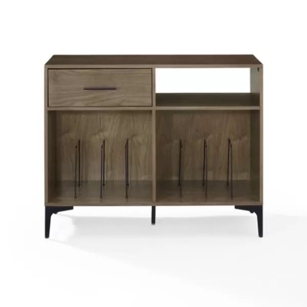 Tv Stands & Media Consoles-Kirkland's Home Finn Record Storage Media Cabinet Brown