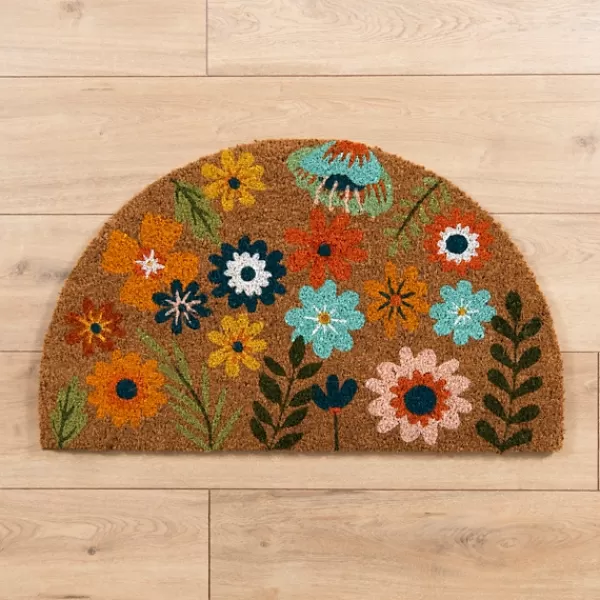 Doormats-Kirkland's Home Floral Arch Coir Doormat Multi