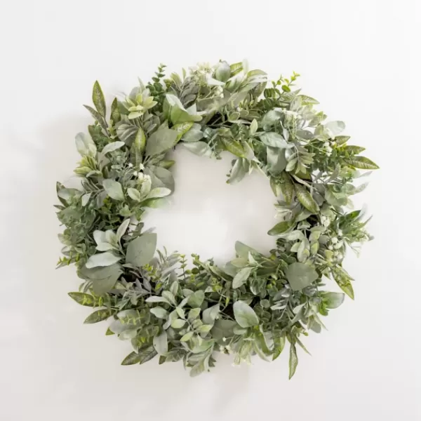 Wreaths-Kirkland's Home Flourishing Ery Mix Wreath Green