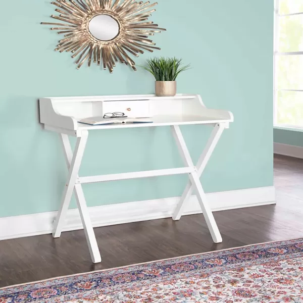 Office Furniture-Kirkland's Home Folding Caty Desk White