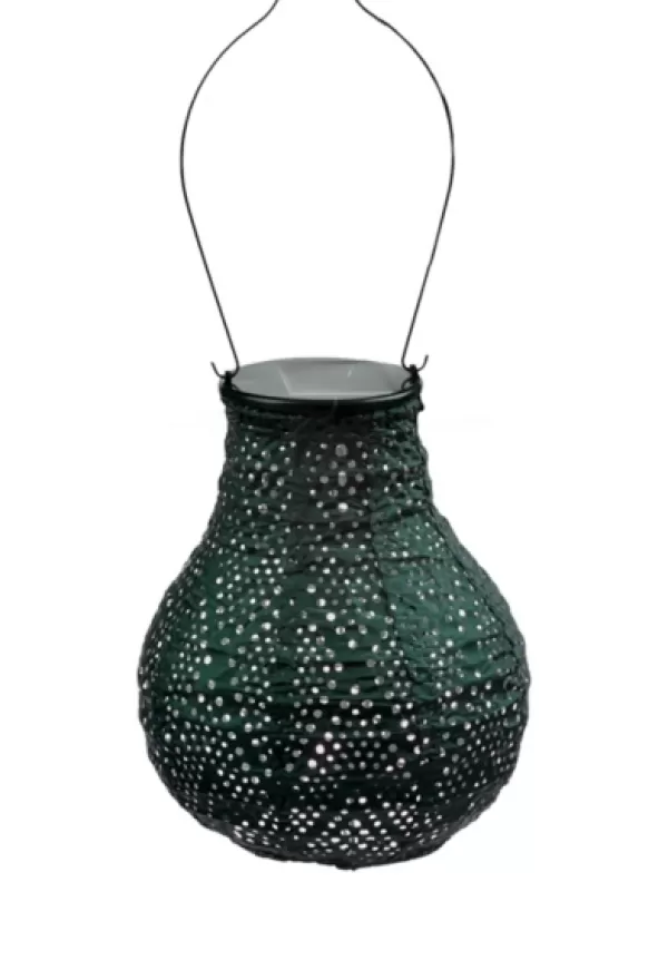 Outdoor Lighting-Kirkland's Home Forest Ikat Bulb Hanging Led Outdoor Lantern Green