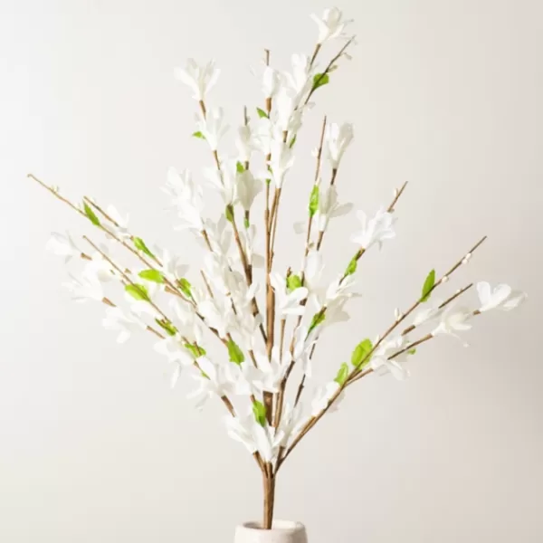 Stems & Bouquets-Kirkland's Home Forsythia Stem, 30 In. White