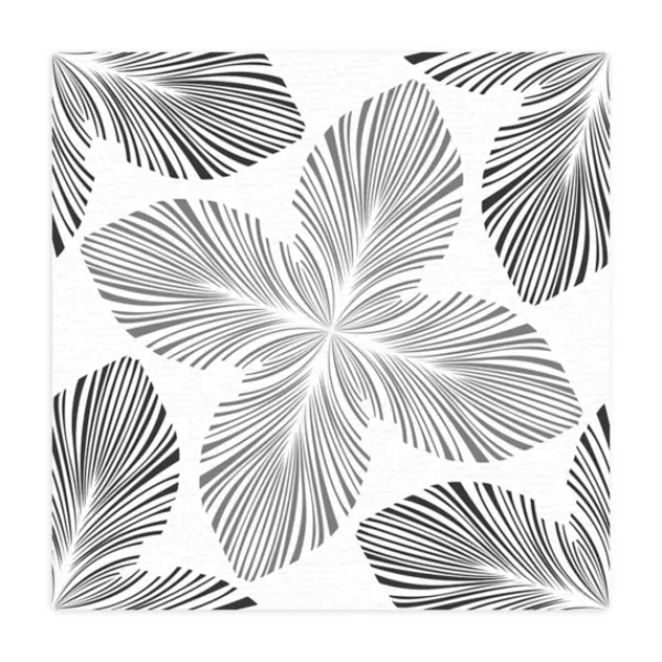 Wall Murals & Wall Decals-Kirkland's Home Four-Leafed Pattern Peel And Stick Wall Mural Black/White