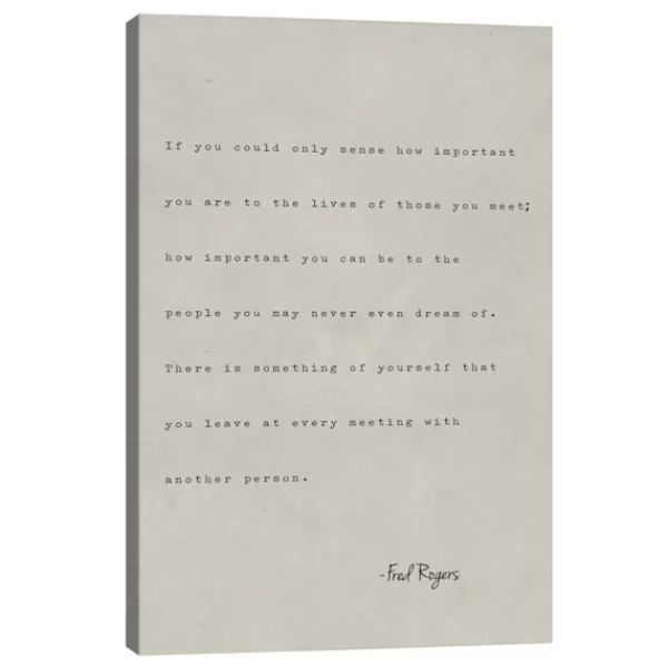 Wall Quotes & Signs-Kirkland's Home Fred Rogers If You Could Canvas Art Print Ivory/Black