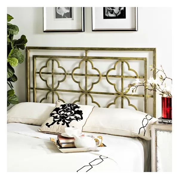 Beds & Headboards-Kirkland's Home French Metallic Queen Headboard Gold