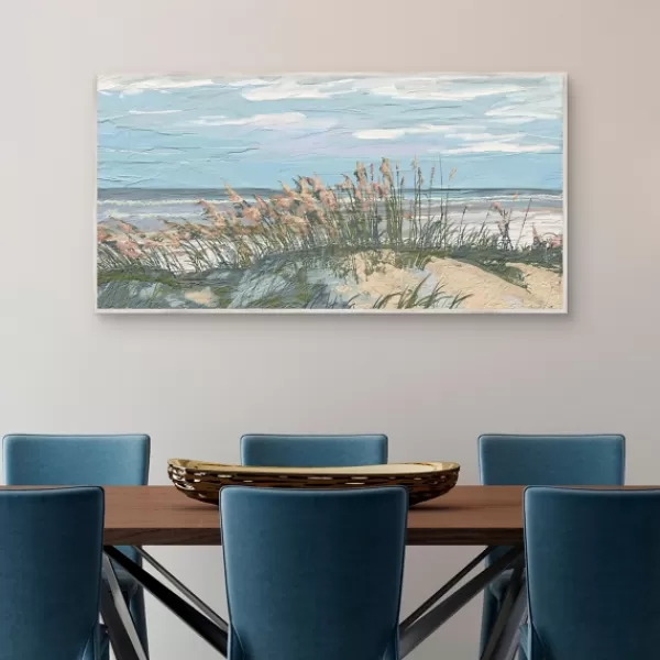 Canvas Art-Kirkland's Home From The Dunes Framed Canvas Art Print Blue/Green