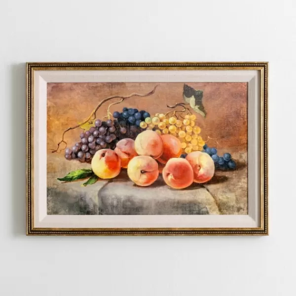 Framed Art-Kirkland's Home Fruit Scene Framed Art Print Orange/Multi