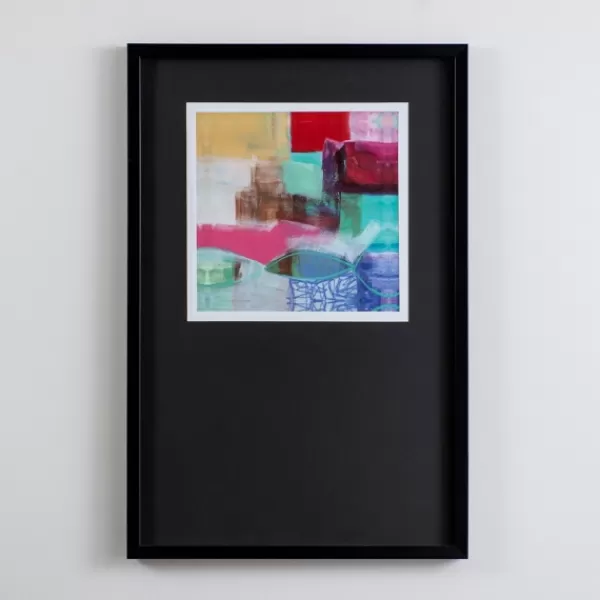 Framed Art-Kirkland's Home Fun Colors Abstract Ii Framed Wall Art Red/Blue/Yellow