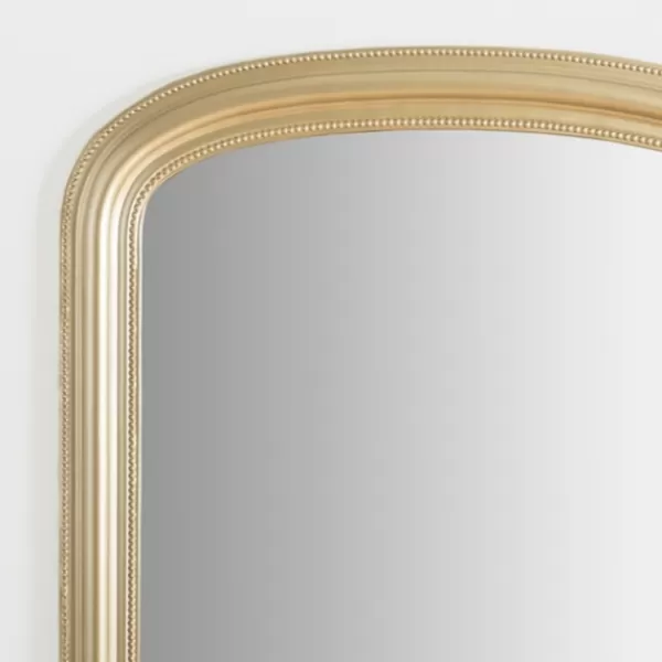 Decorative Mirrors-Kirkland's Home Galina Golden Beaded Arch Mirror