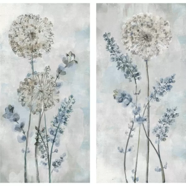 Canvas Art-Kirkland's Home Garden Heights Canvas Art Prints, Set Of 2 Blue/White/Gray