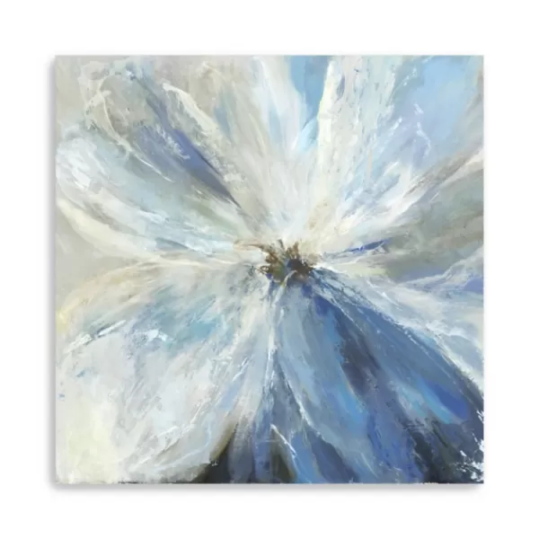 Canvas Art-Kirkland's Home Gigi Flower I Canvas Art Print, 40X40 In. Blue/White